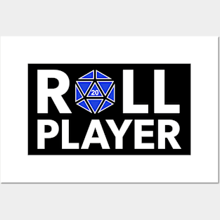 Roll Player (Blue d20) Posters and Art